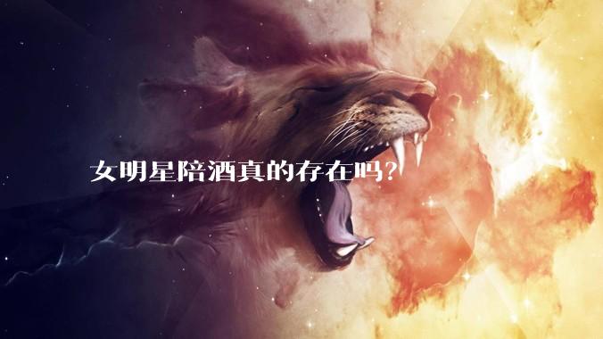 女明星陪酒真的存在吗？
